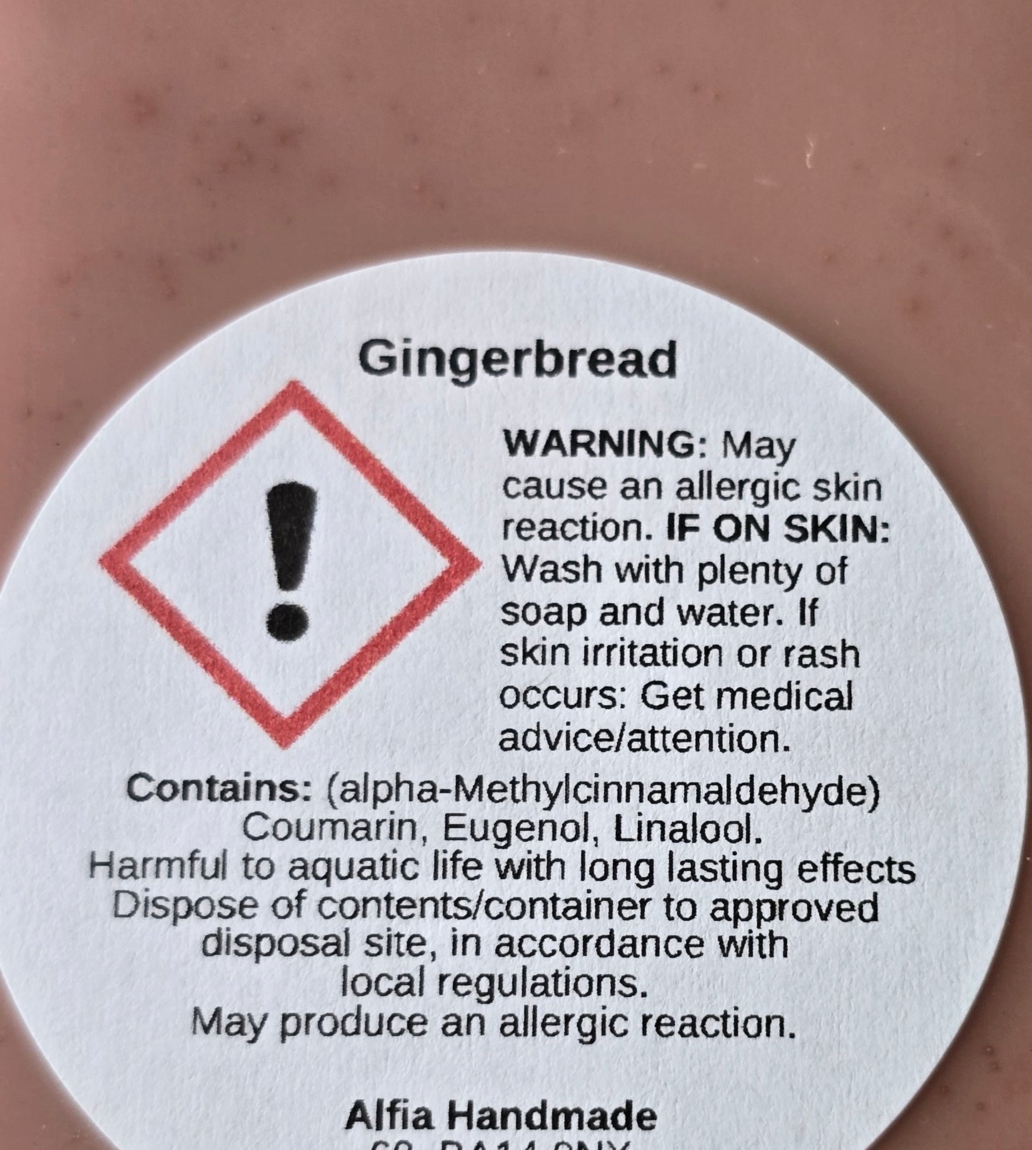 GingerBread Snap Bar Soy Wax Melt - Alfia