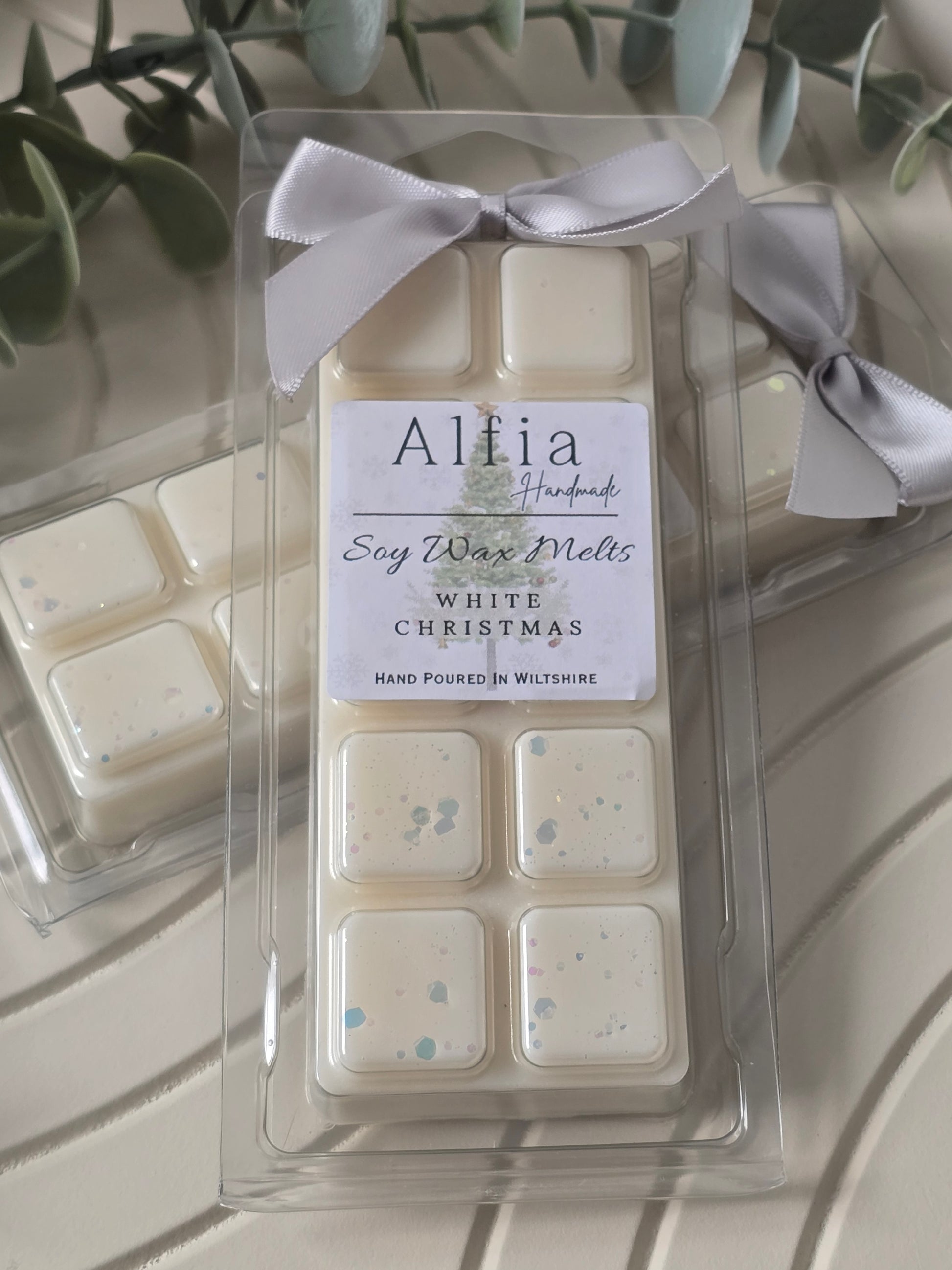 White Christmas Soy Wax Snap Bar - Alfia