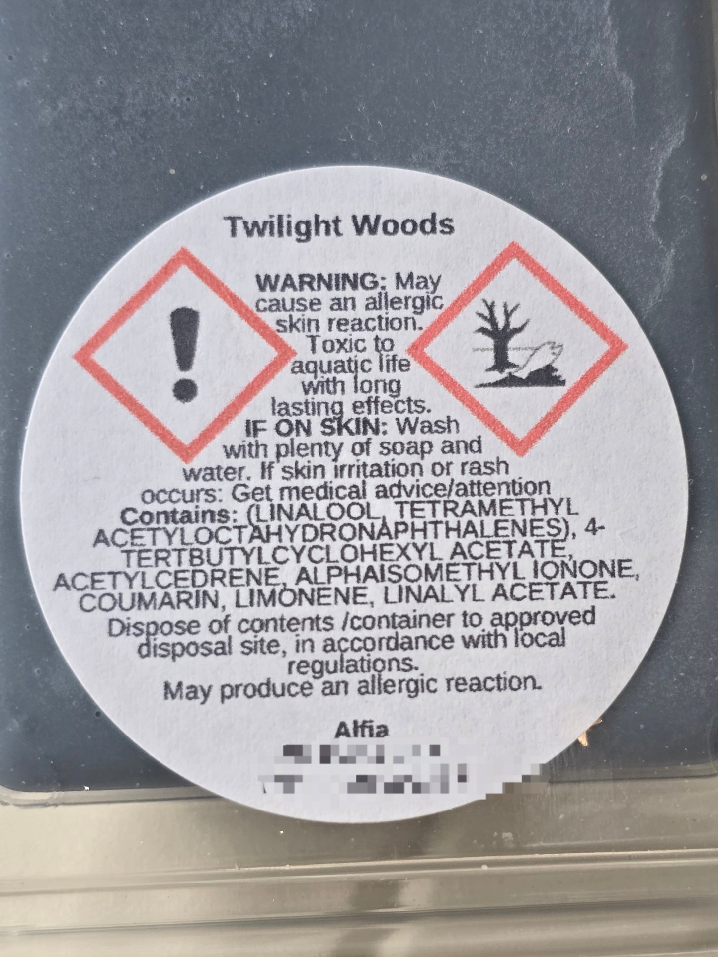 Twilight Woods Soy Wax Melt Snap Bar - Woodland Fougère Scent