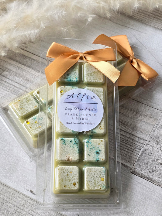Frankincense & Myrrh Soy Wax Snap Bar - Alfia