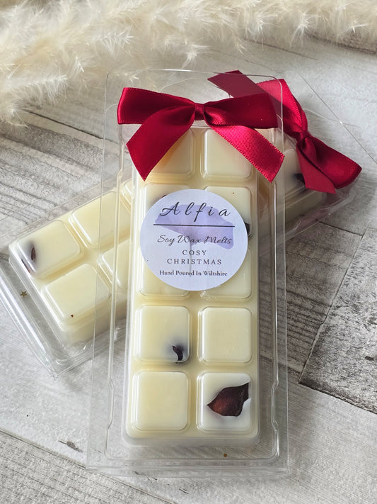 Cosy Christmas Soy Wax Snap Bar - Alfia