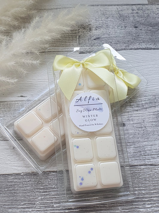 BRAND NEW Winter Glow Snap Bar Soy Wax Melt - Alfia